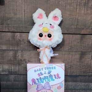 Authentic Baby Three Magic Mirror Plush, Confirmed White Bunny